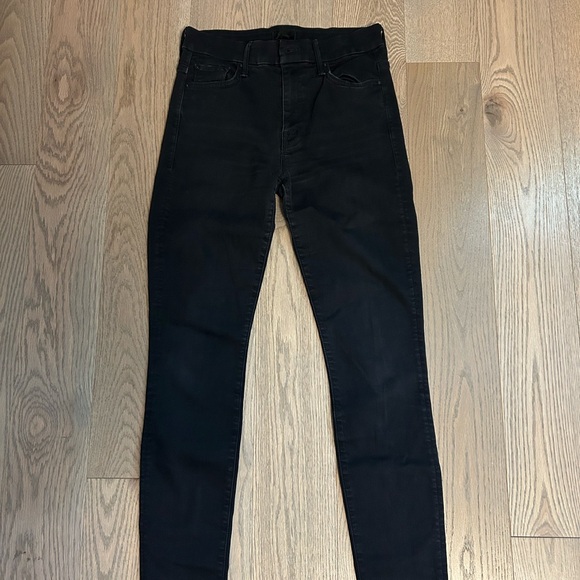 MOTHER Black High Rise Jeans - Picture 1 of 6